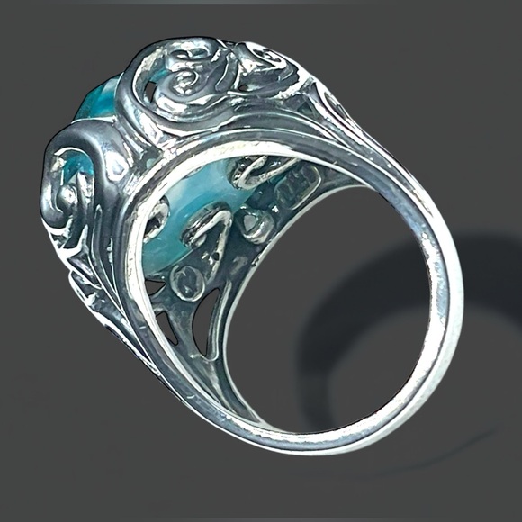 🌺Carolyn Pollack Sterling & Blue Quartz Ring - Picture 12 of 14